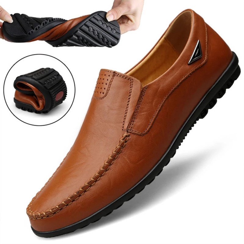 Genuine Leather Men Casual Driving Shoes Sooooo Comfy Light Weight And Nice Looking 7963